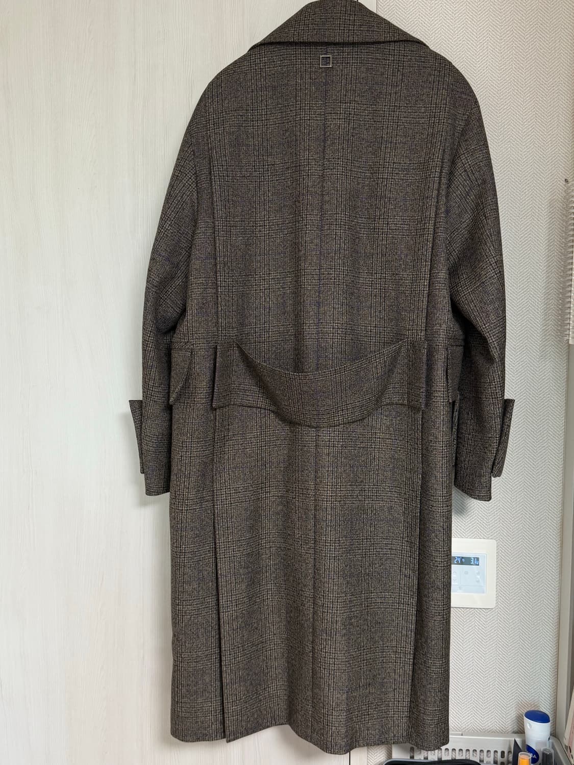 (46) 22fw 우영미 메인체크 턴업코트 상품이미지2