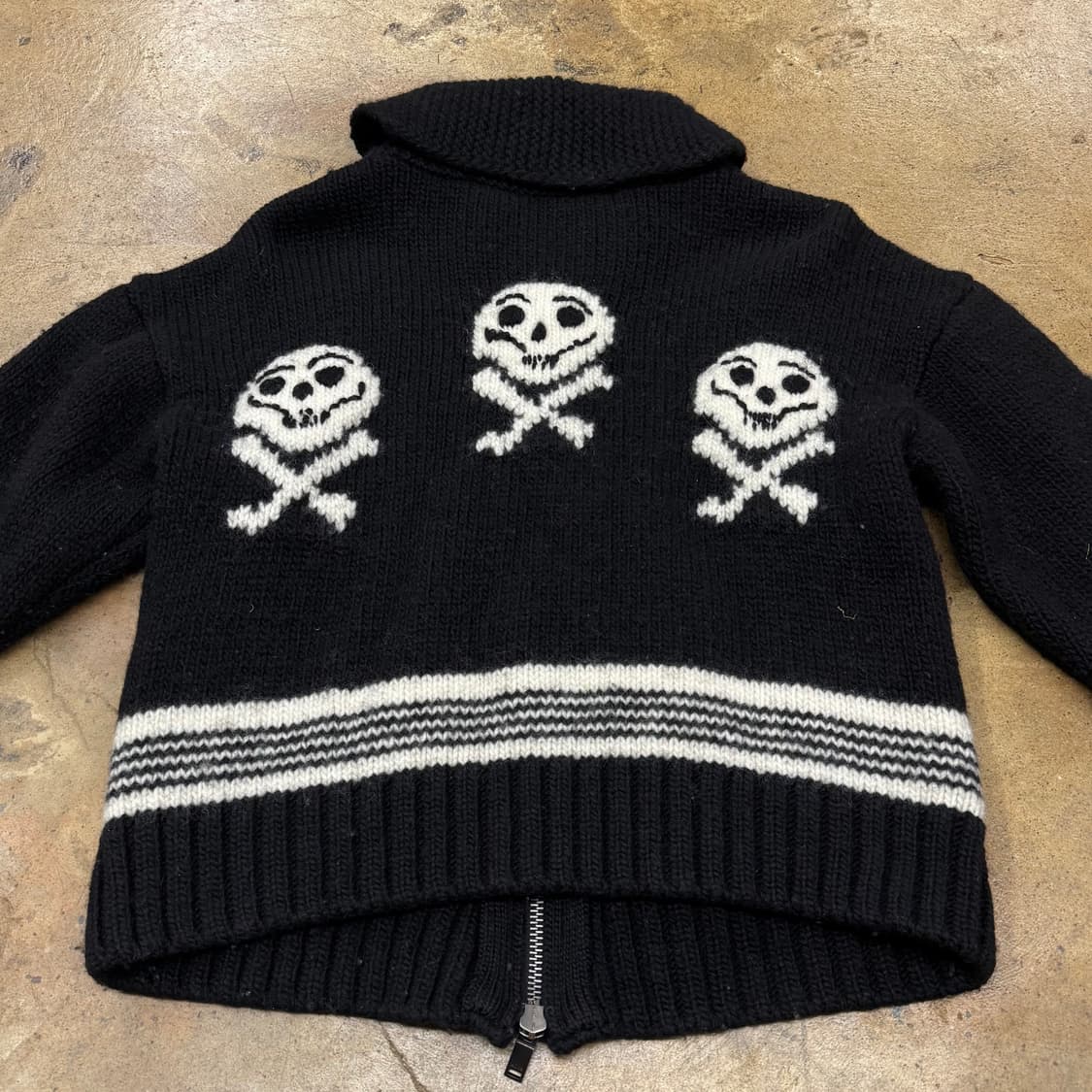 앤더슨벨 코위찬 해골 스컬 펑크 니트 가디건 상품이미지4