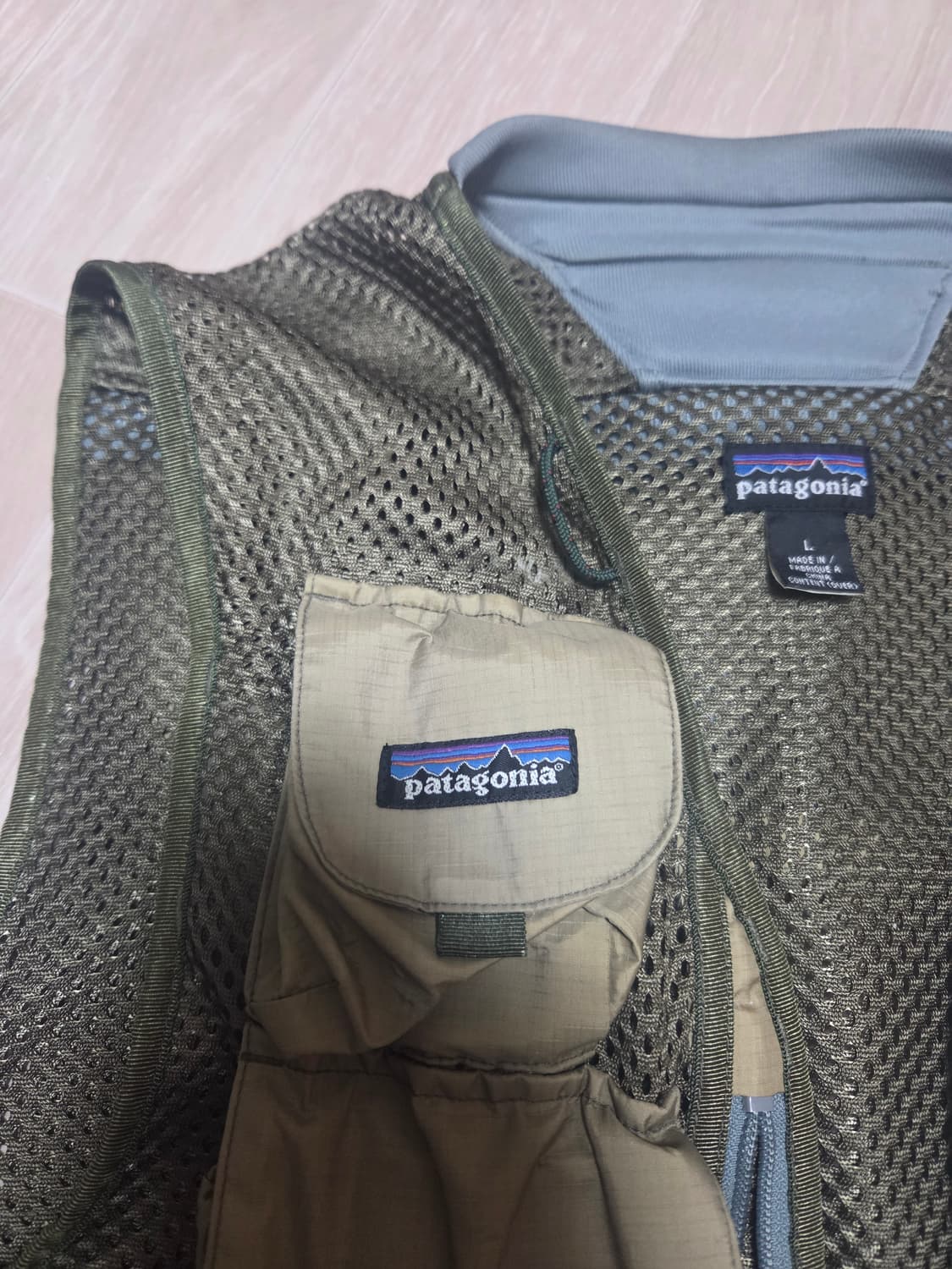 파타고니아 피싱베스트 메쉬 patagonia 카키/탄 상품이미지3