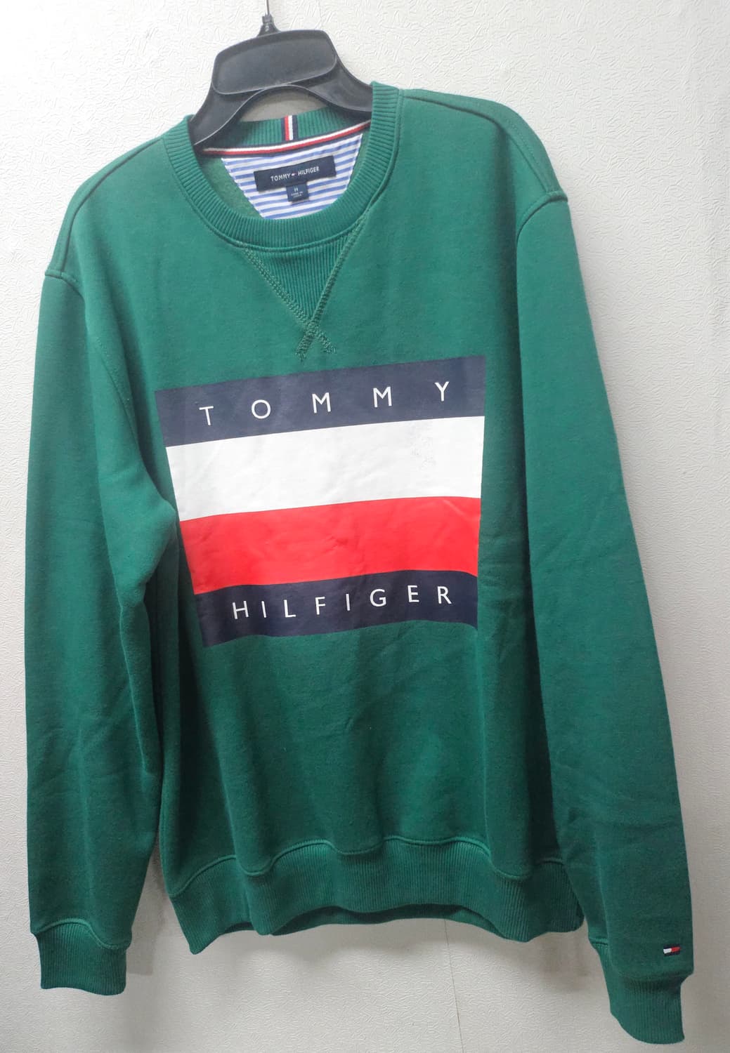 타미힐피거 그린 로고 기모 맨투맨 M 상품이미지1