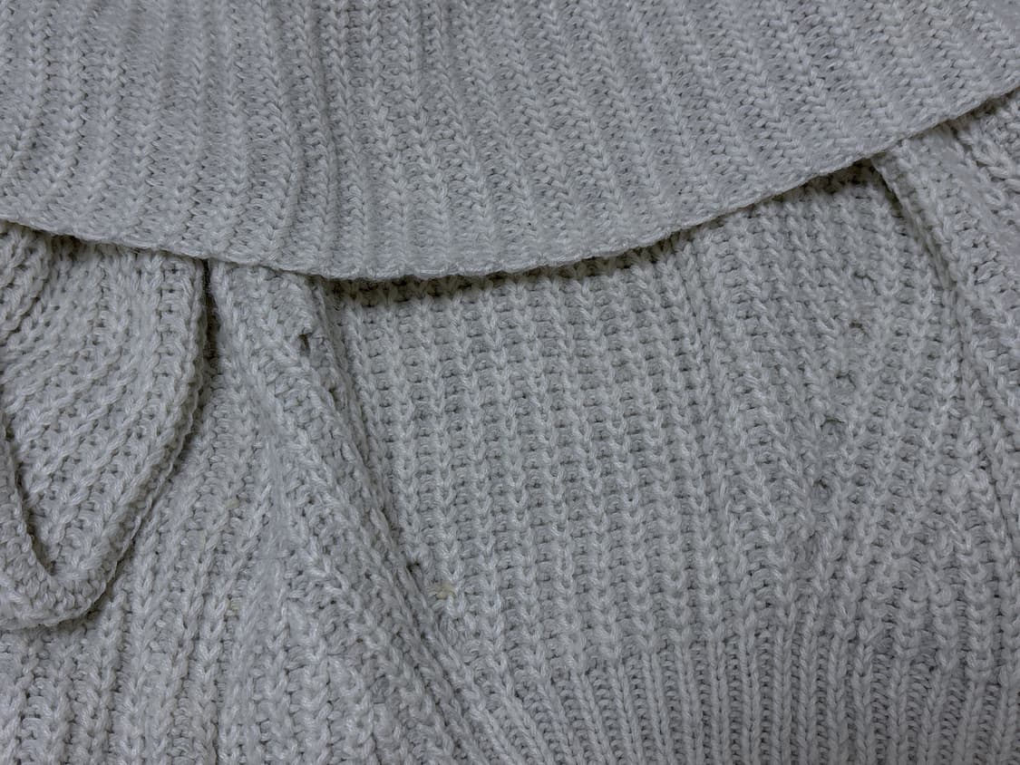 빈티지 멜란지 오프숄더 크롭 니트 상품이미지3