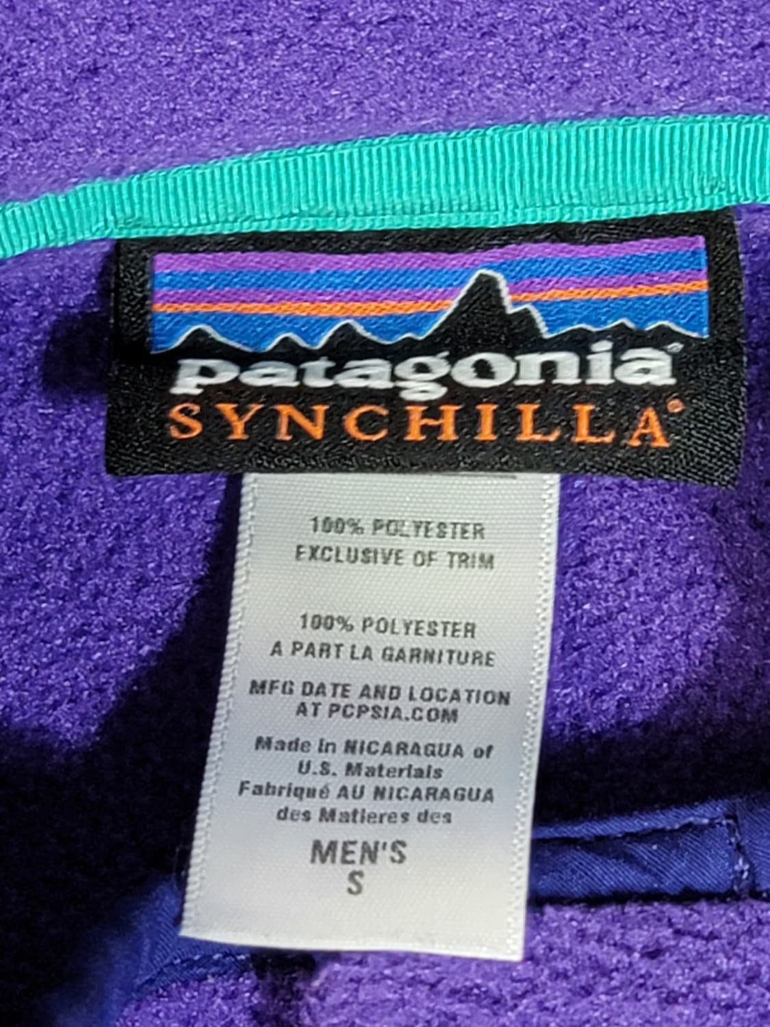 13FW 파타고니아 신칠라 스냅-T 퍼플/네이비 상품이미지3