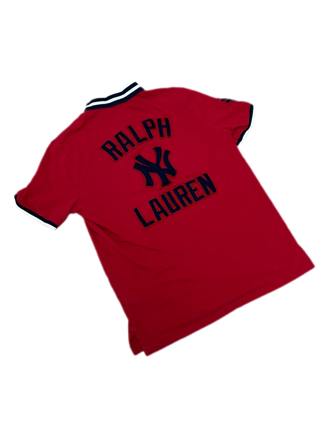 폴로 랄프로렌 양키스 빅로고 레드 카라티 상품이미지1
