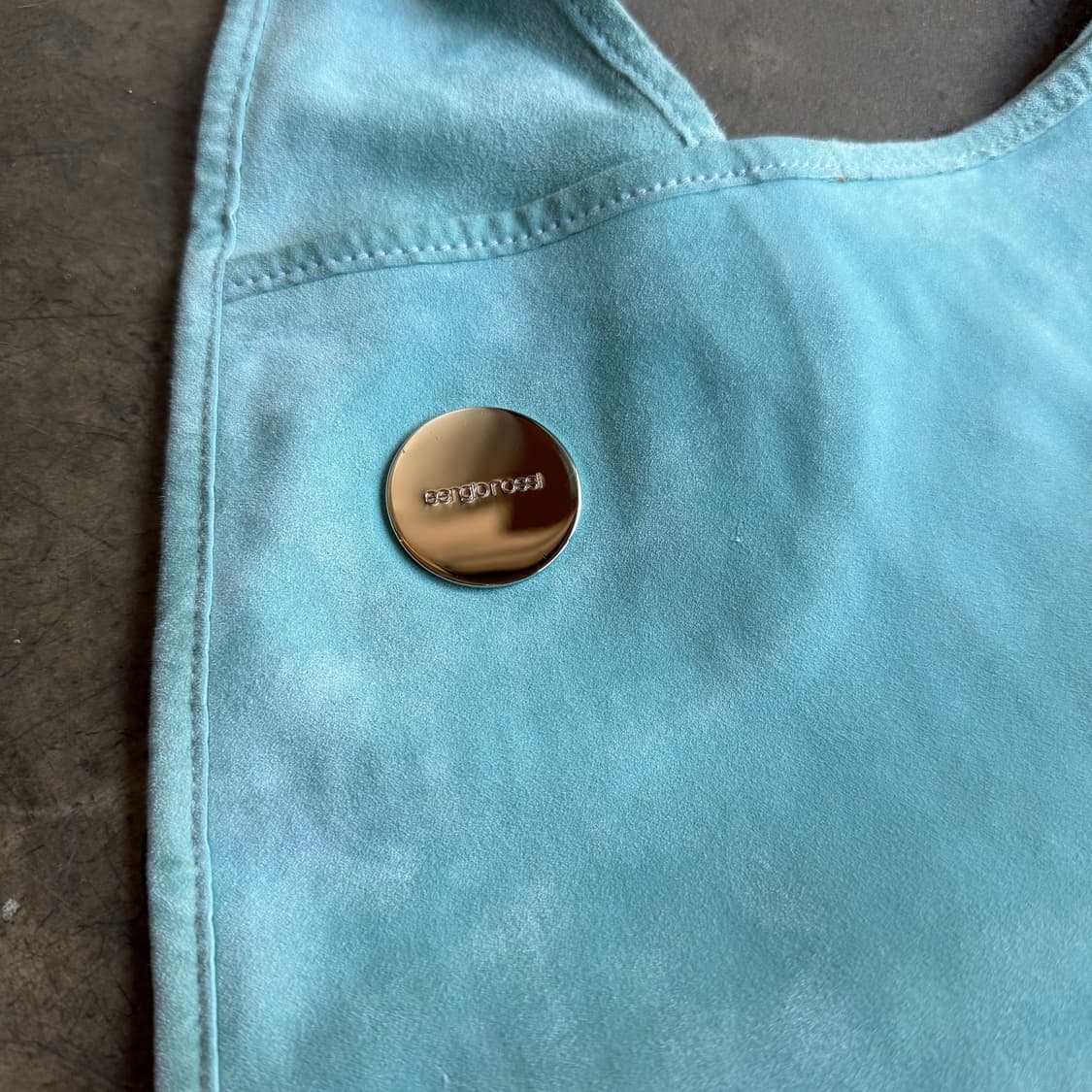 세르지오 로지 티파니 블루 스웨이드 숄더백 상품이미지2