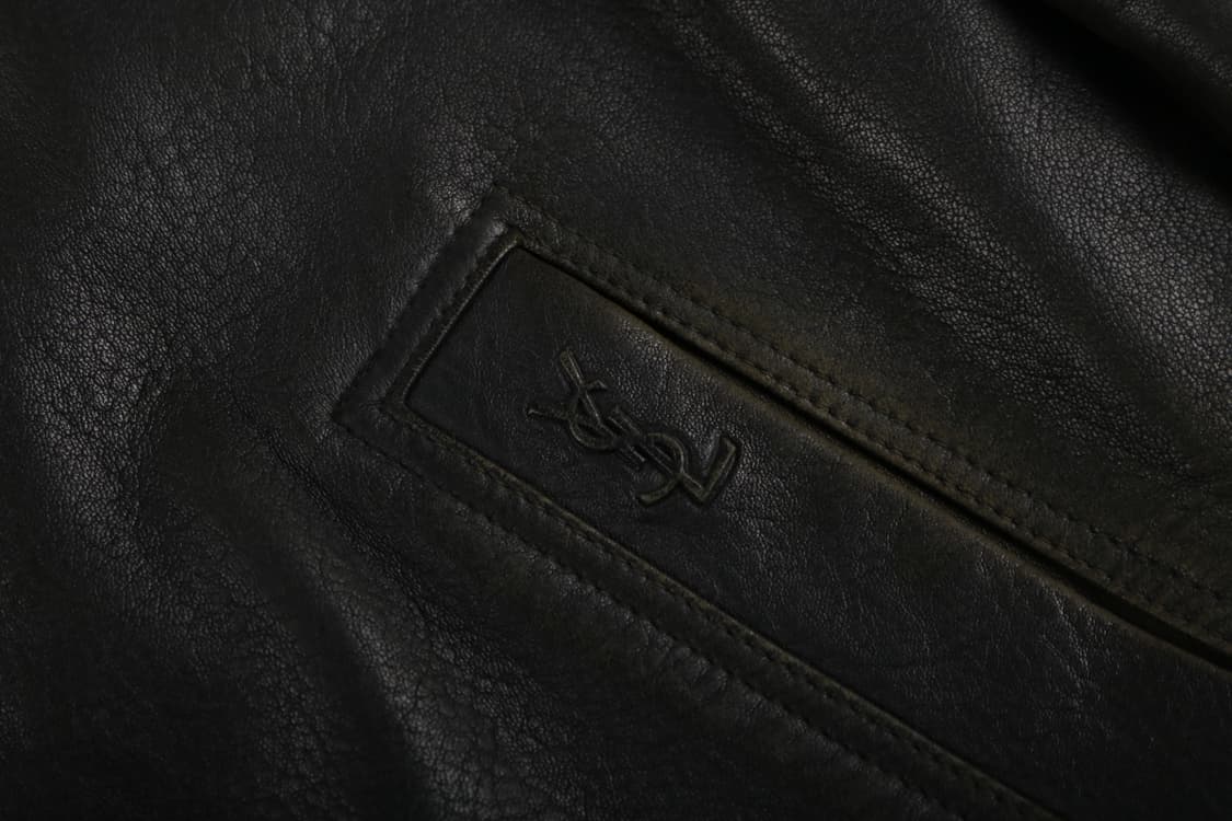 [M] 90's 입생로랑 양가죽 집업 자켓 상품이미지2