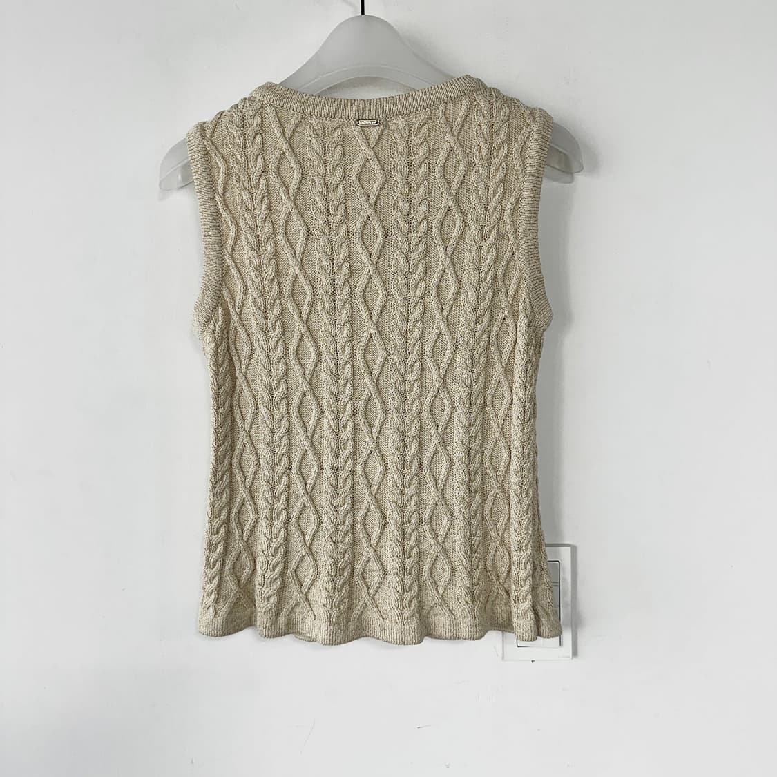 센존 케이블 글리터 니트 베스트 상품이미지4