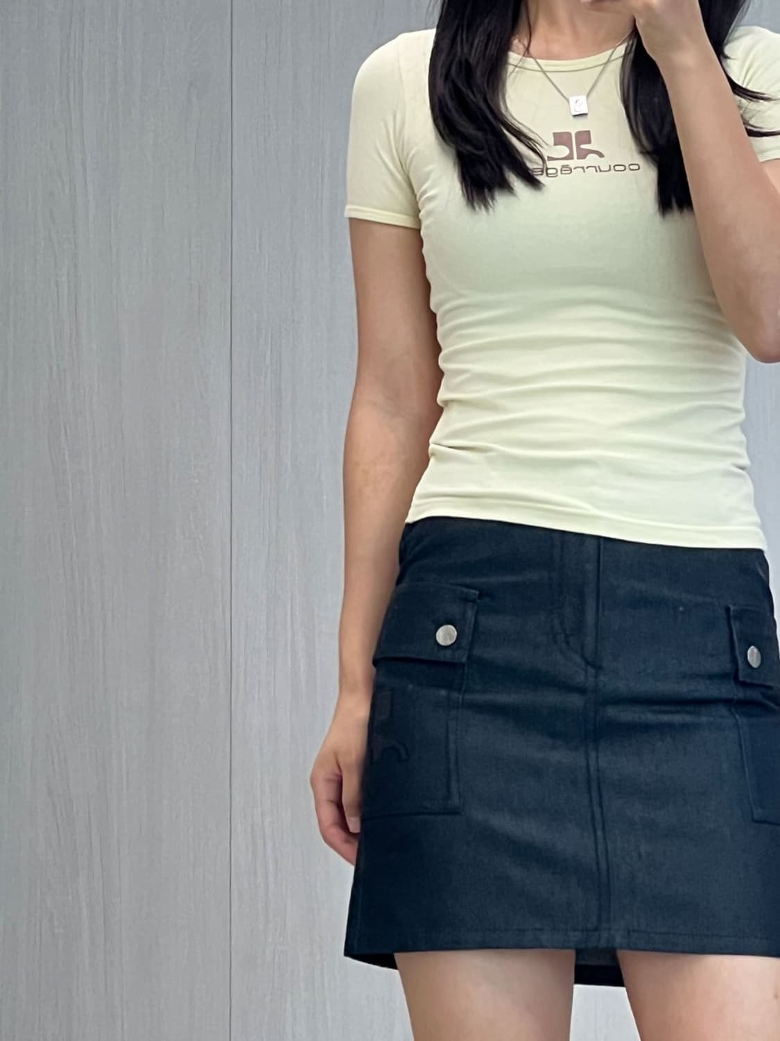courreges / 꾸레쥬 버터 빅로고 반팔   상품이미지9