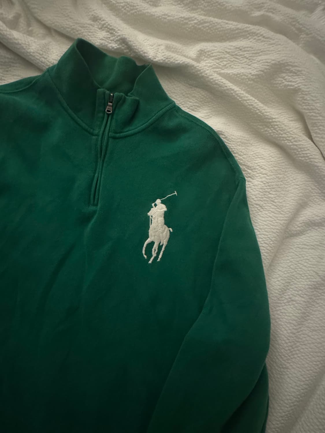 폴로 랄프로렌 그린 반집업 니트 상품이미지2