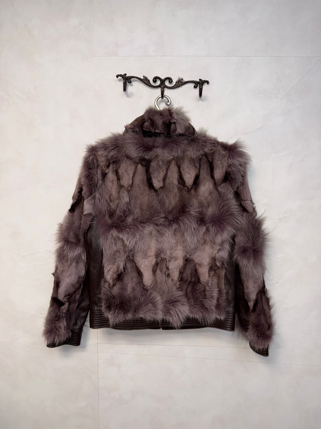 She’s miss lamb skin fox fur jacket  상품이미지3