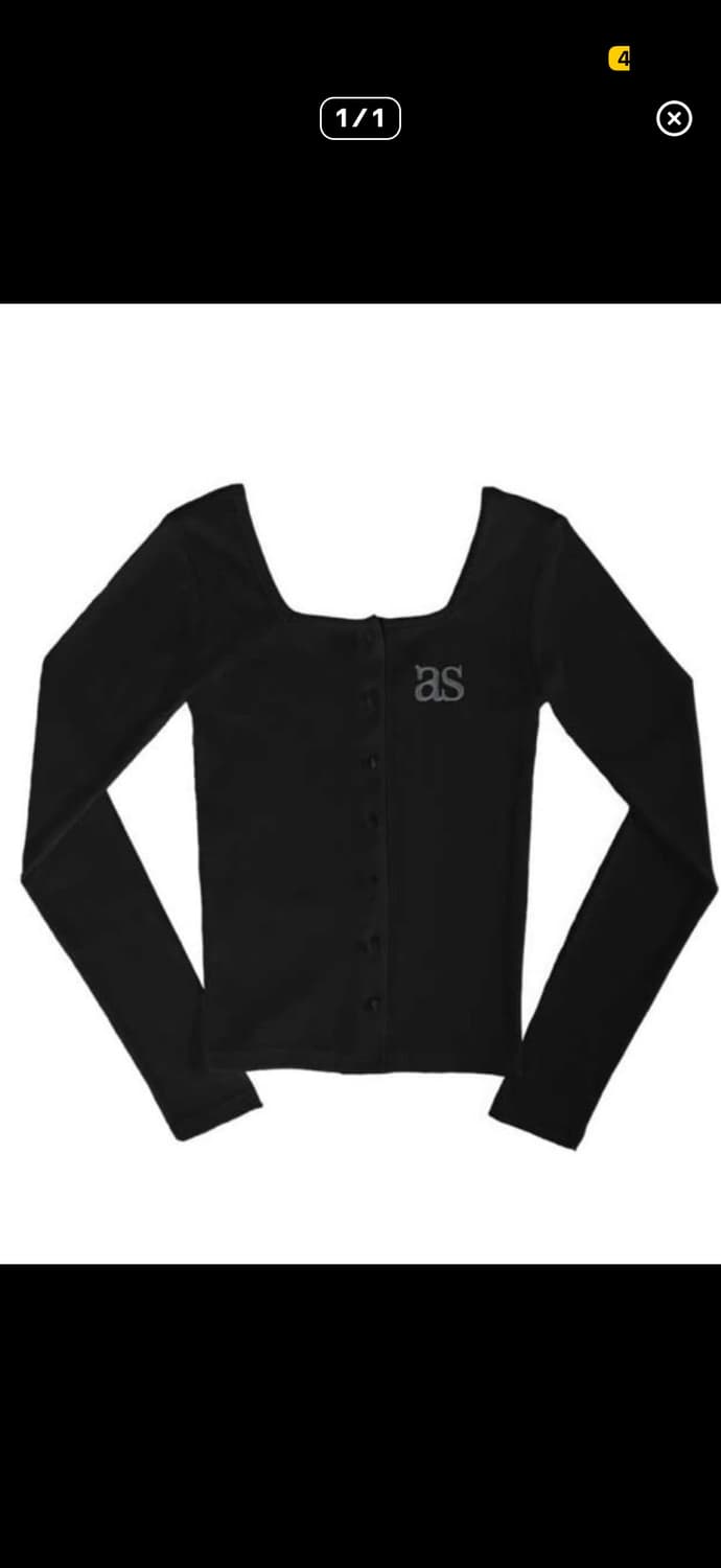 애즈온 시실리 가디건 블랙 상품이미지1