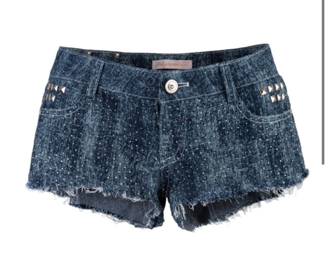 베메클 트윙클 스터드 데님 쇼츠 상품이미지1