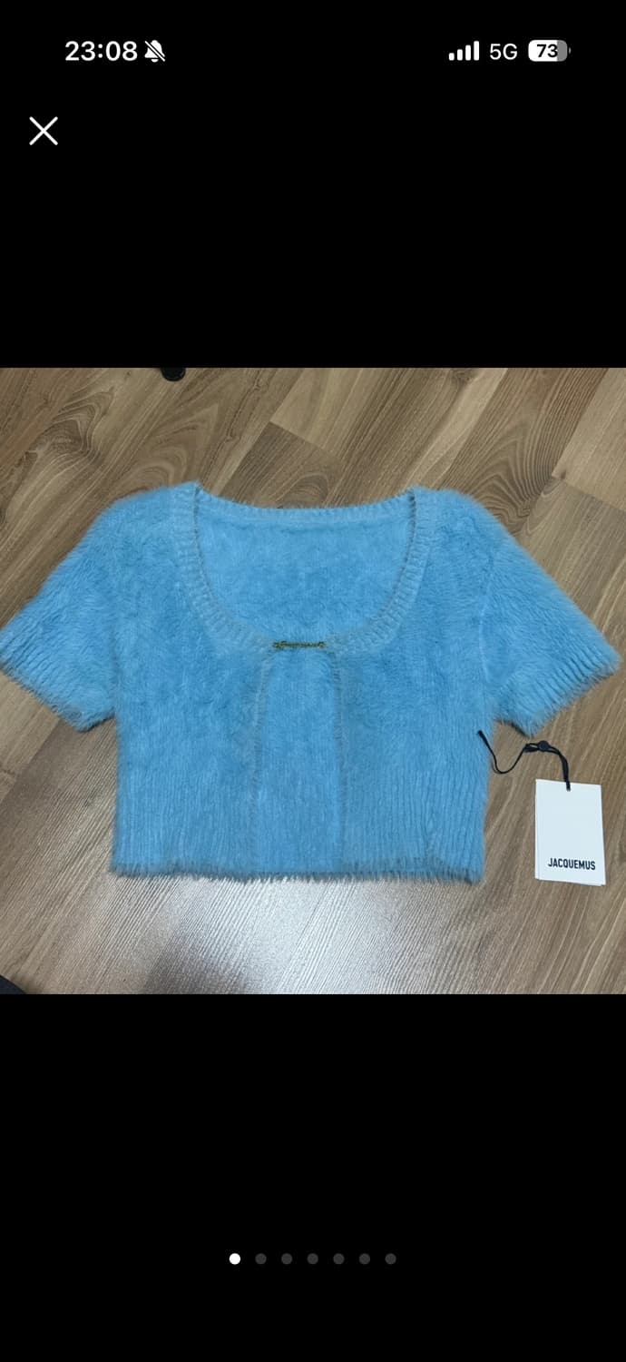 JACQUEMUS 자크뮈스 크롭 니트 가디건 상품이미지1