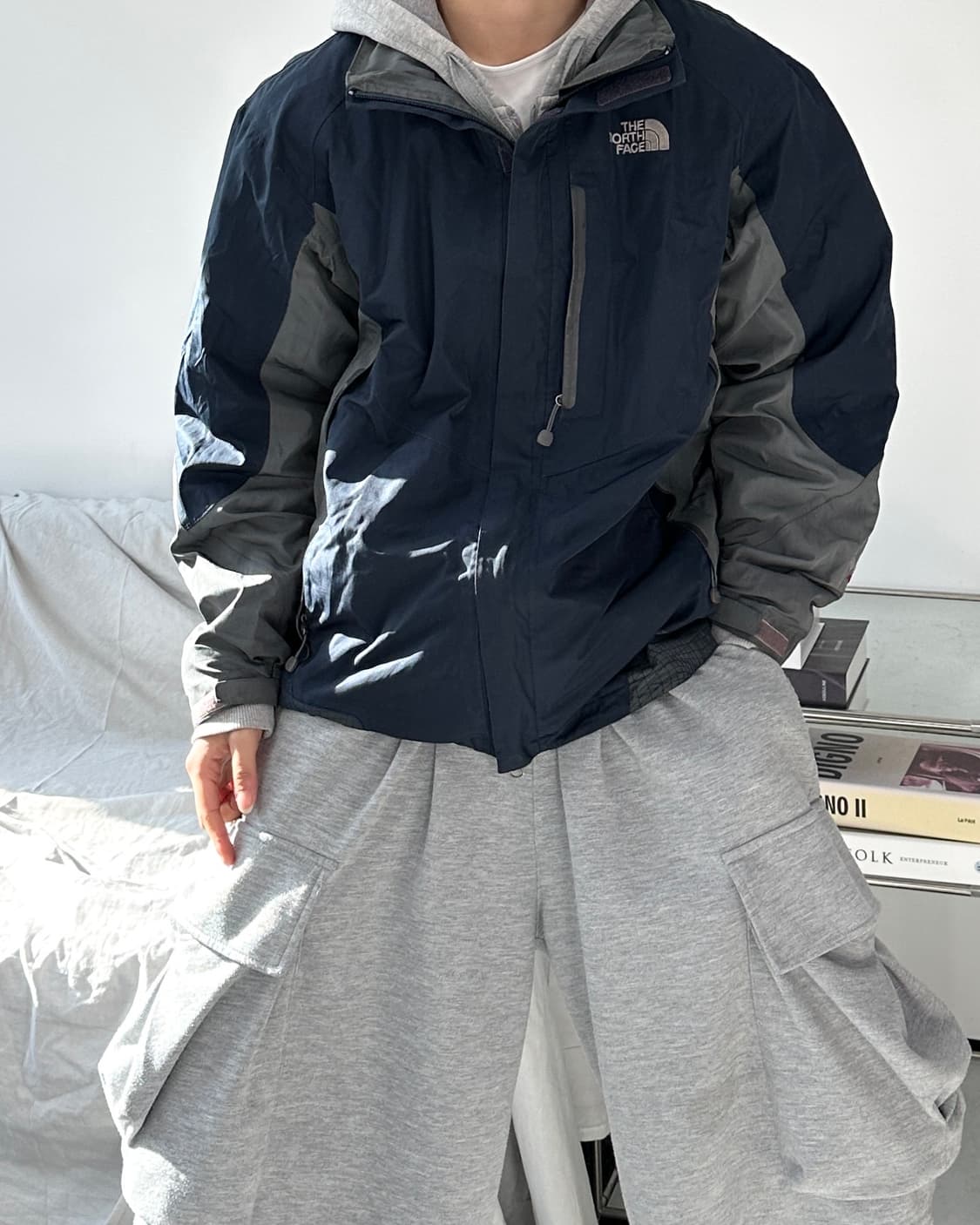 노스페이스 네이비 하이벤트 바람막이 M 상품이미지2