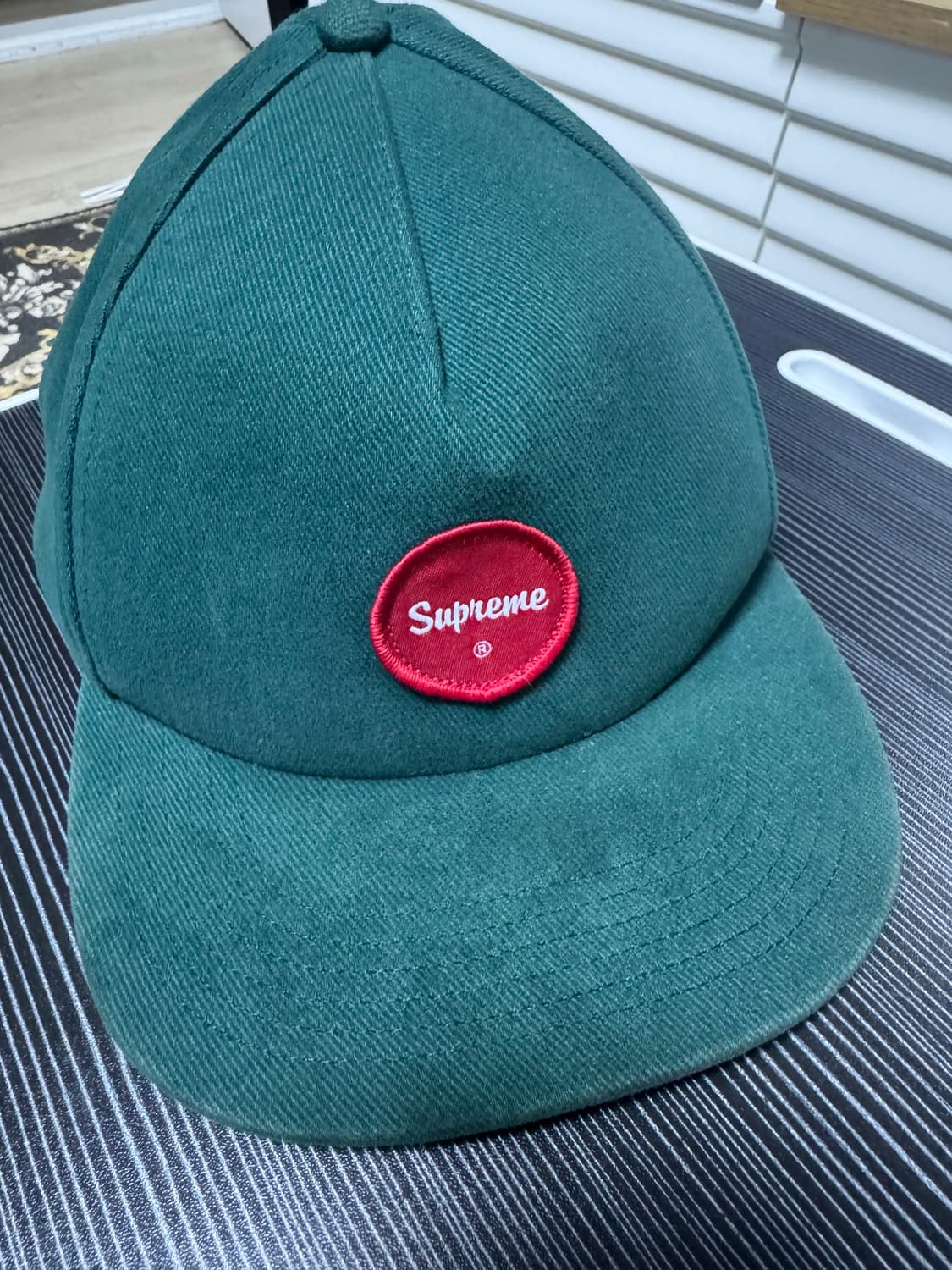 슈프림 트윌 패치 5패널 틸 캡 상품이미지1