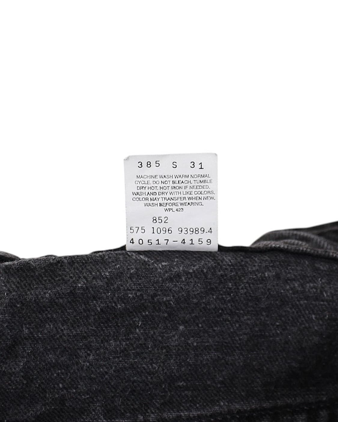 1996 USA 리바이스 517 오렌지탭 블랙 부츠컷 데님 팬츠 빈티지 상품이미지5