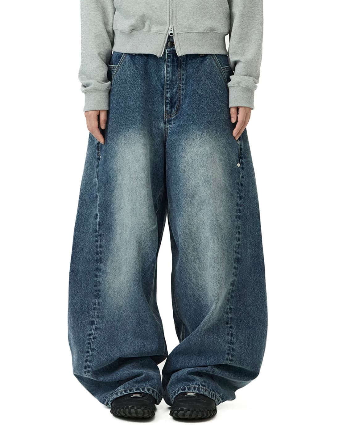 밈더워드로브 유스 커브드 어웨이 팬츠 s 상품이미지2