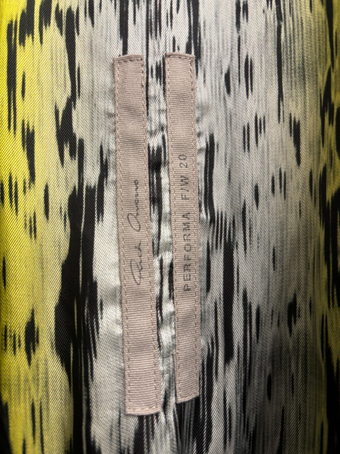 릭오웬스 코듀로이 싱글버튼 코트 perfoma F/W 20 상품이미지2