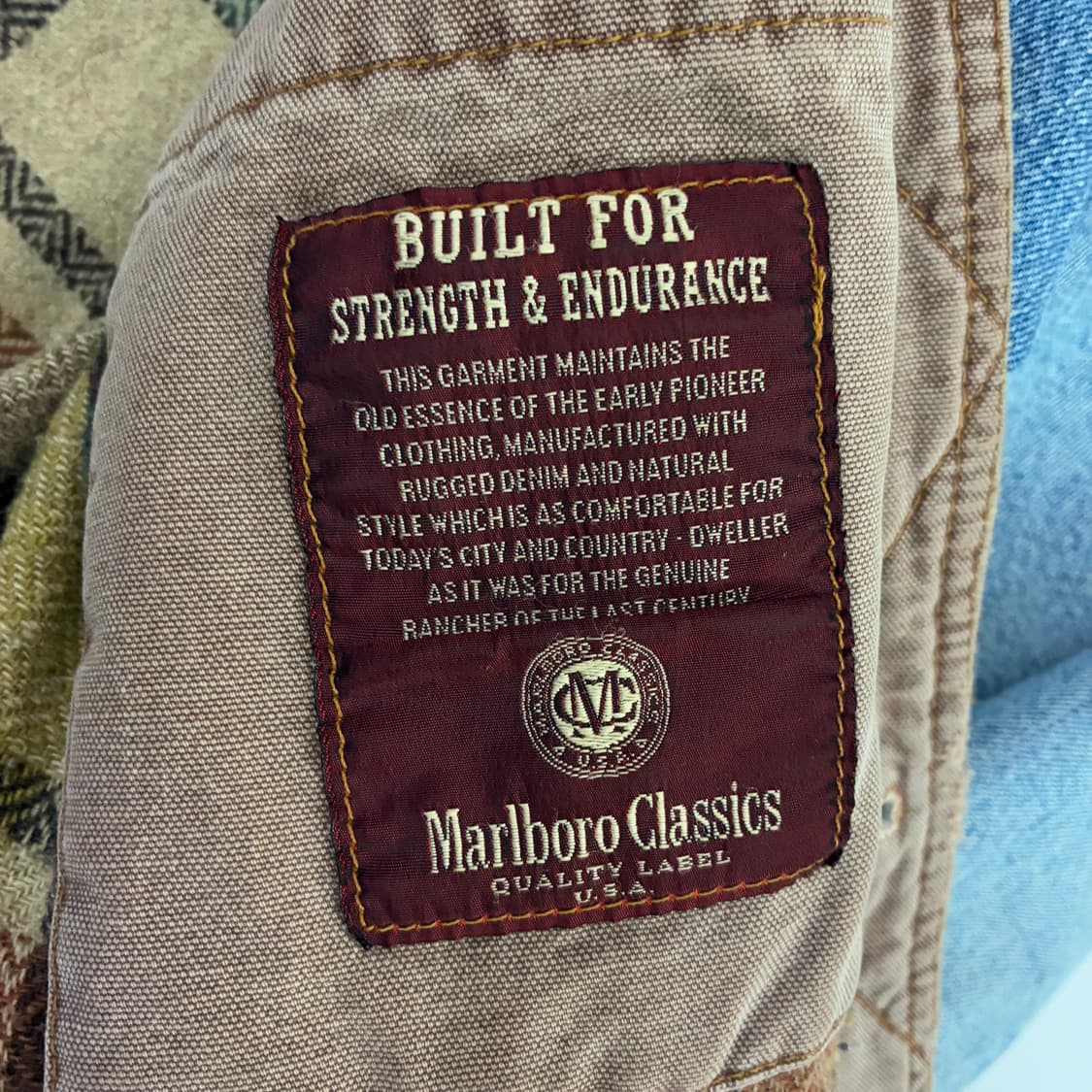 Marlboro   말보루 클래식 90,s 블랭킷 데님 자켓 상품이미지7