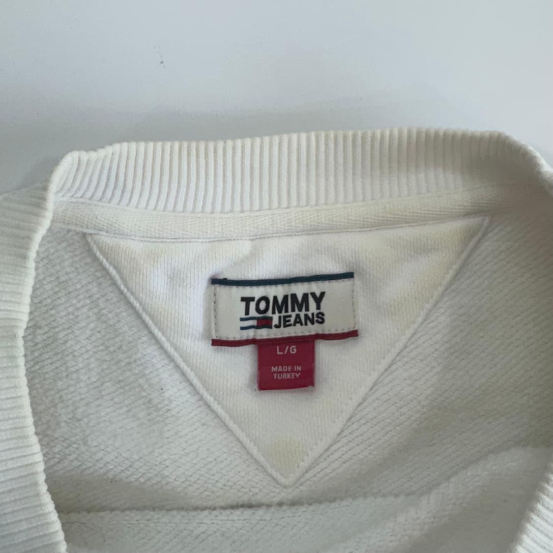 Tommy Hilfiger 타미힐피거 진스 화이트 맨투맨  상품이미지7