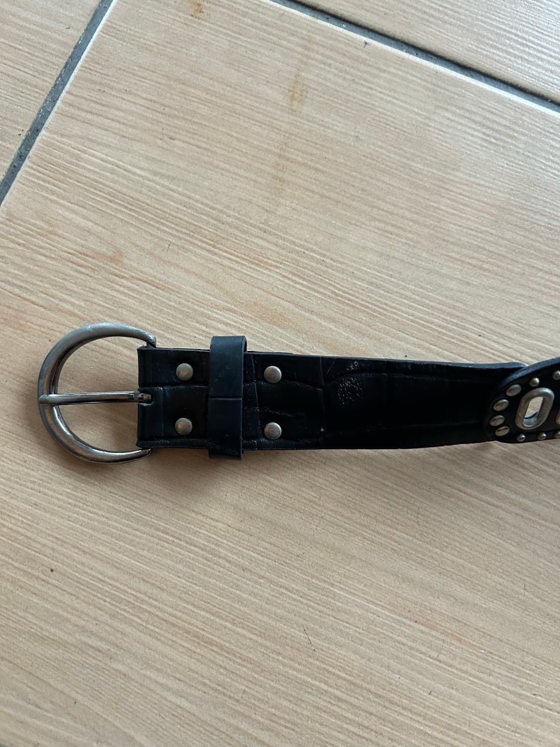 Vintage stud leather belt 상품이미지3