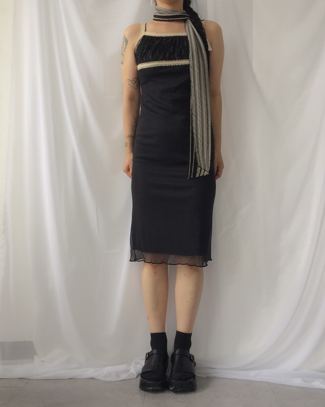 crochet trimming shirring point sleevele 상품이미지5