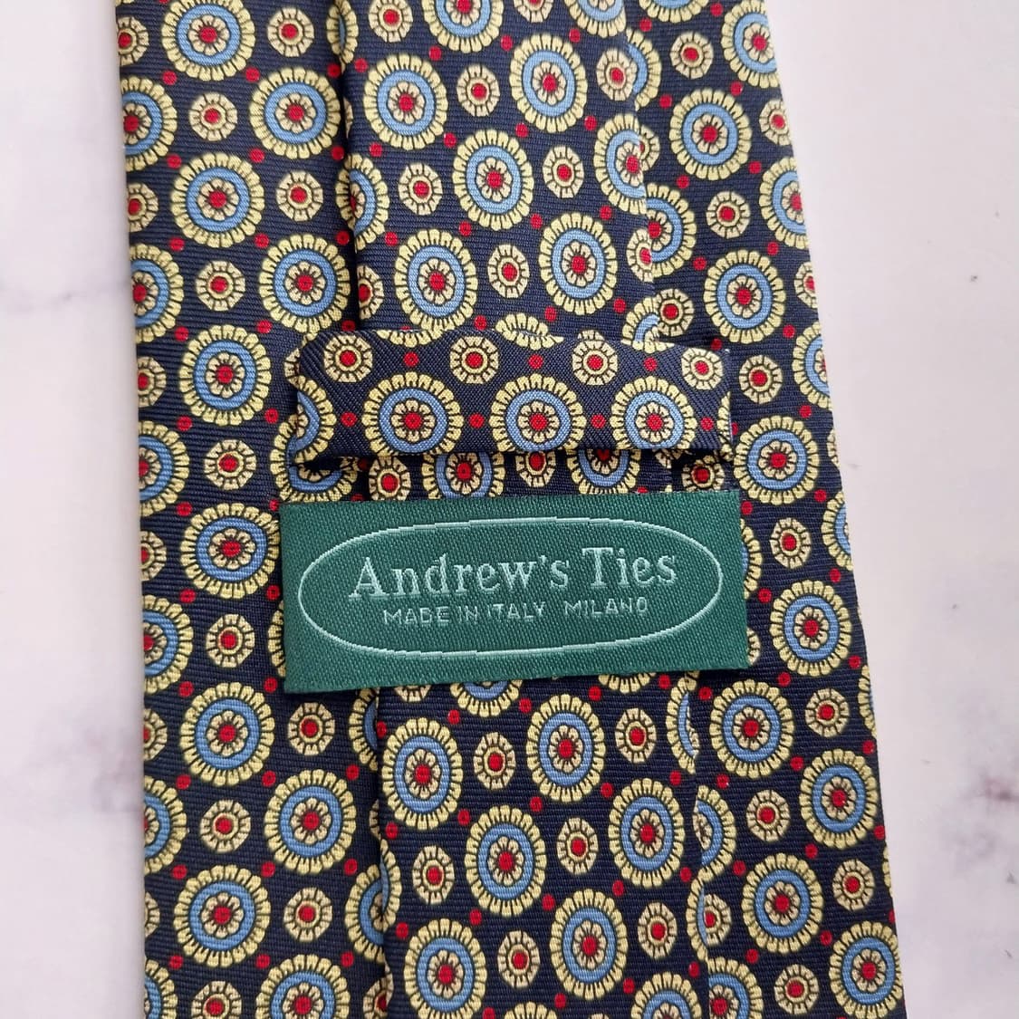 앤드류스타이 메달리온 패턴 넥타이 10.2cm S~A+등급 K2434
 상품이미지9