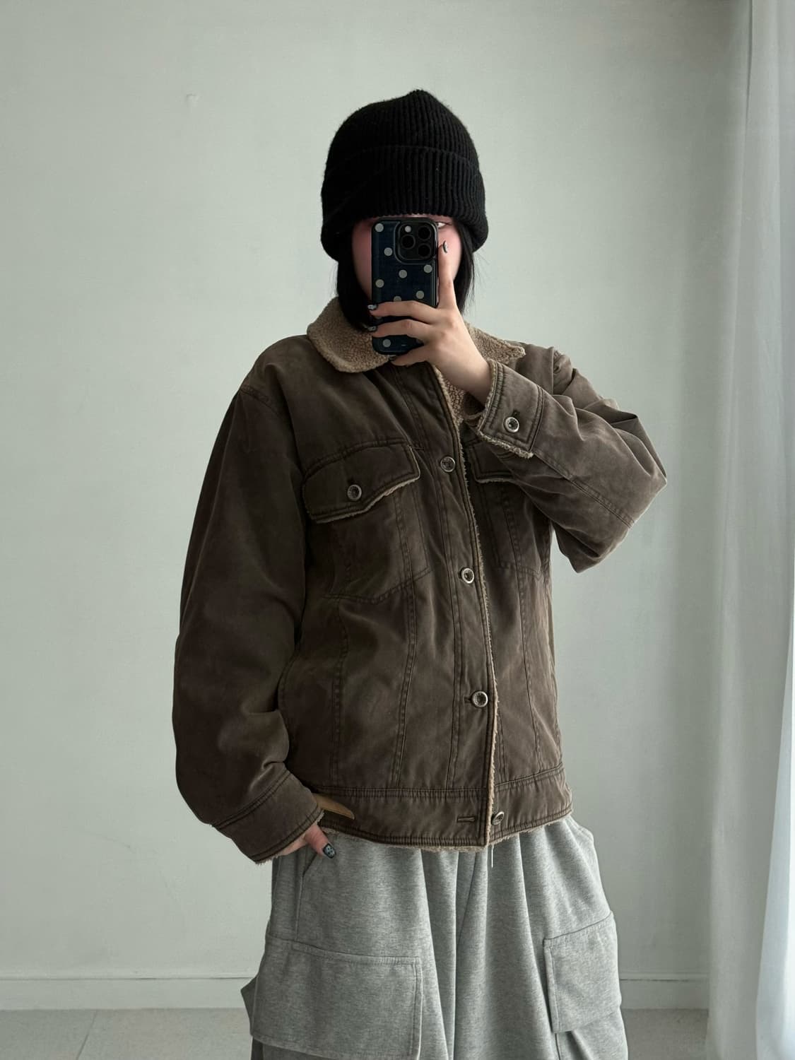 칼카니 올드스쿨 브라운 자켓 상품이미지1