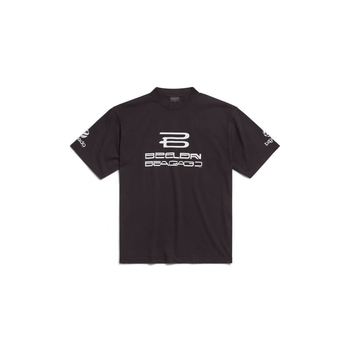 발렌시아가 AI 제너레이티드 인사이드 아웃 티셔츠 블랙 3사이즈 상품이미지4