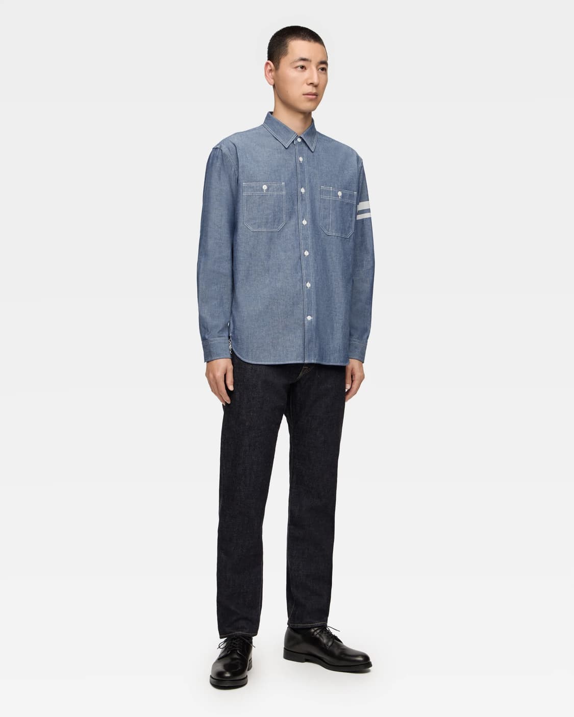 모모타로진 Gtb 샴브레이 shirt 새상품42 상품이미지2