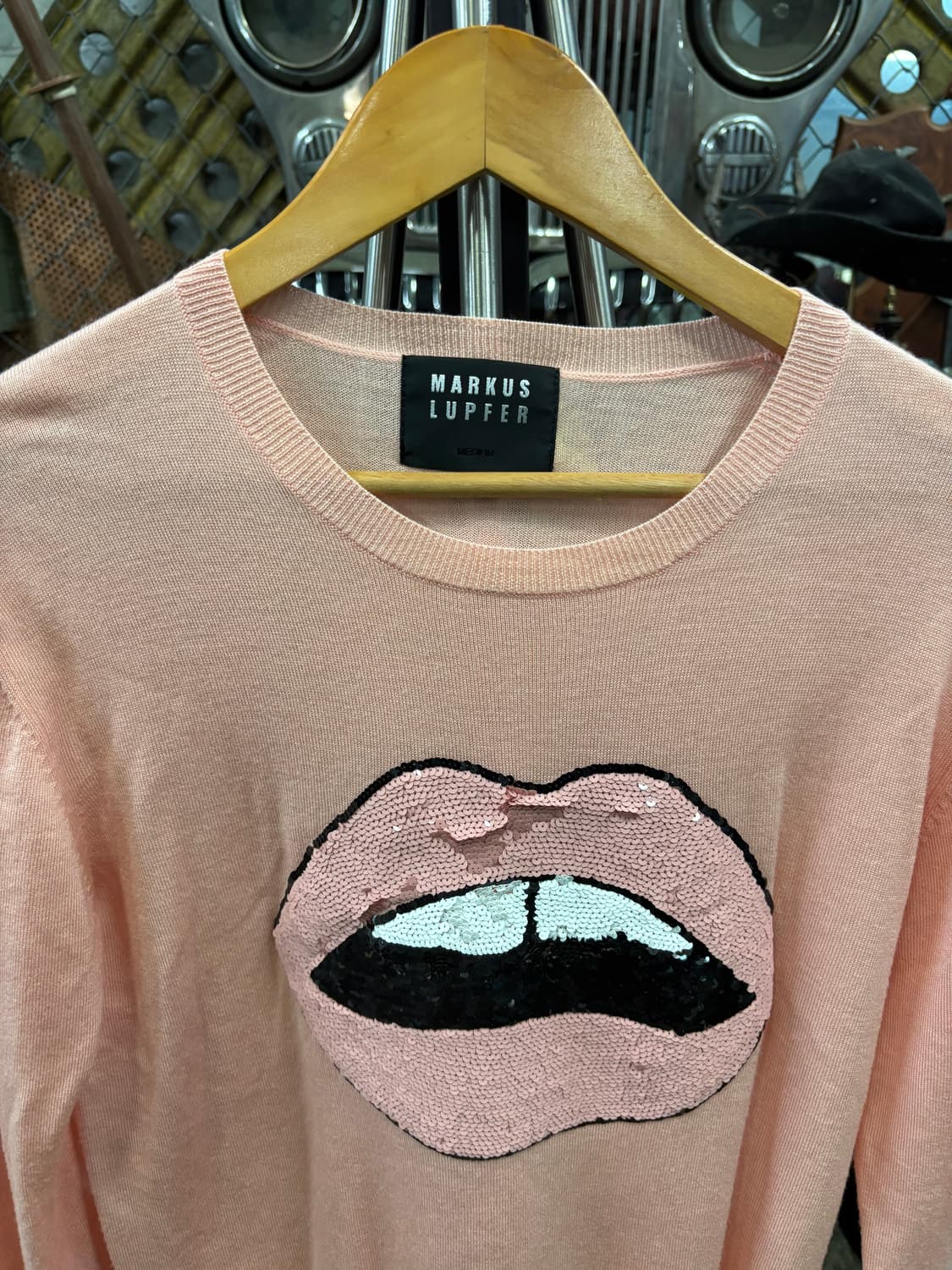 마커스 루퍼 메리노 울 100% 시퀸 립 니트 스웨터 상품이미지2