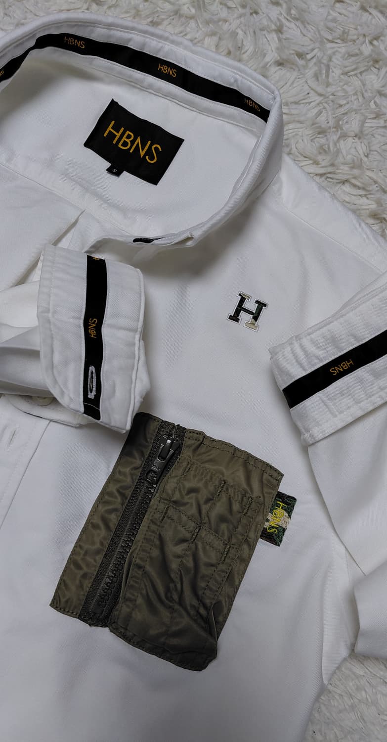 HBNS 남성 화이트 셔츠 (S)  상품이미지3