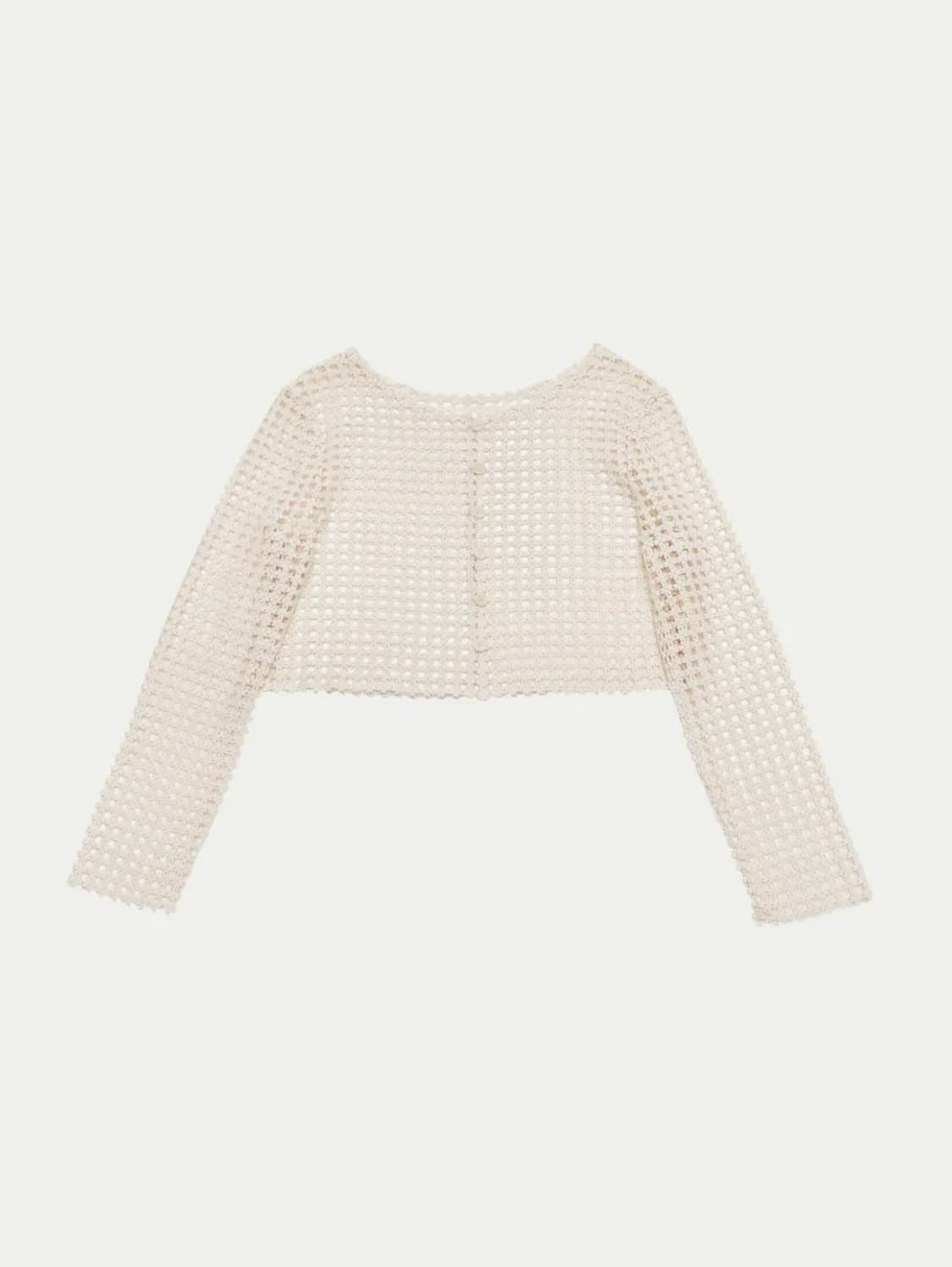 아모멘토 플라워 레이스 크롭 가디건 상품이미지1