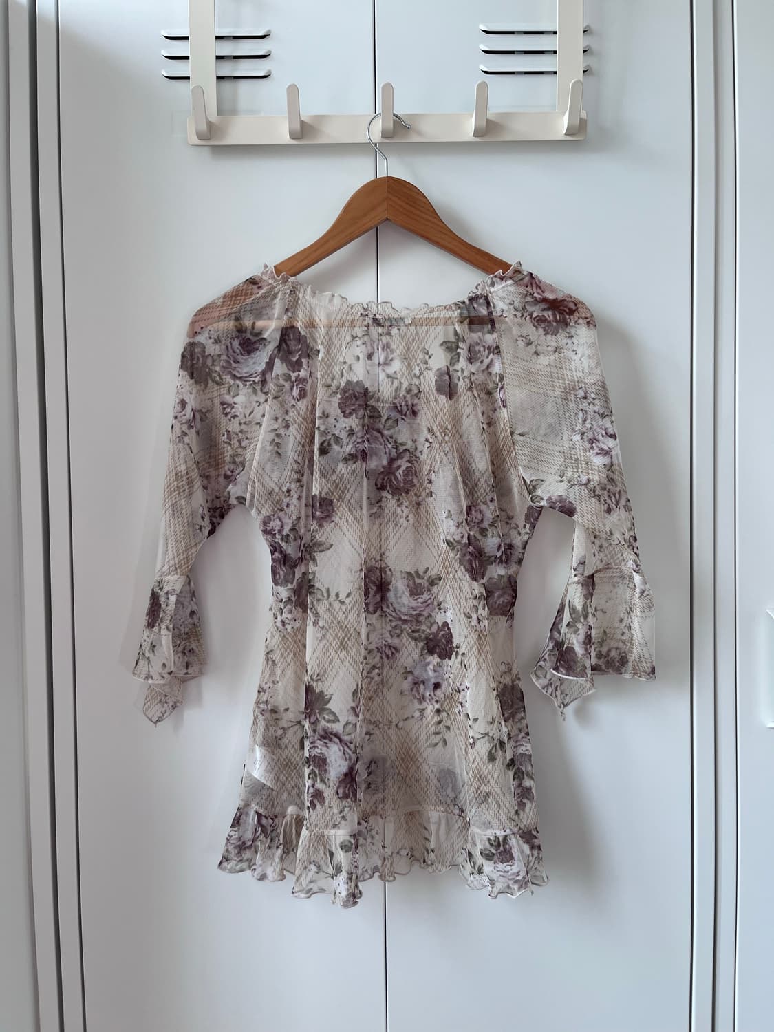 로사체리 Rosa cheri  장미 프릴 시스루 블라우스 상품이미지10