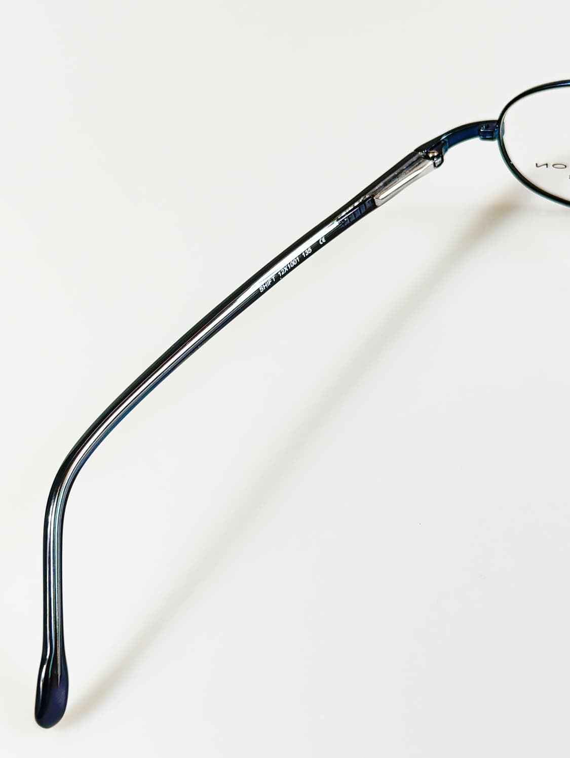 90s CHEVIGNON 블루 메탈 슬림 오벌 빈티지 안경 상품이미지8