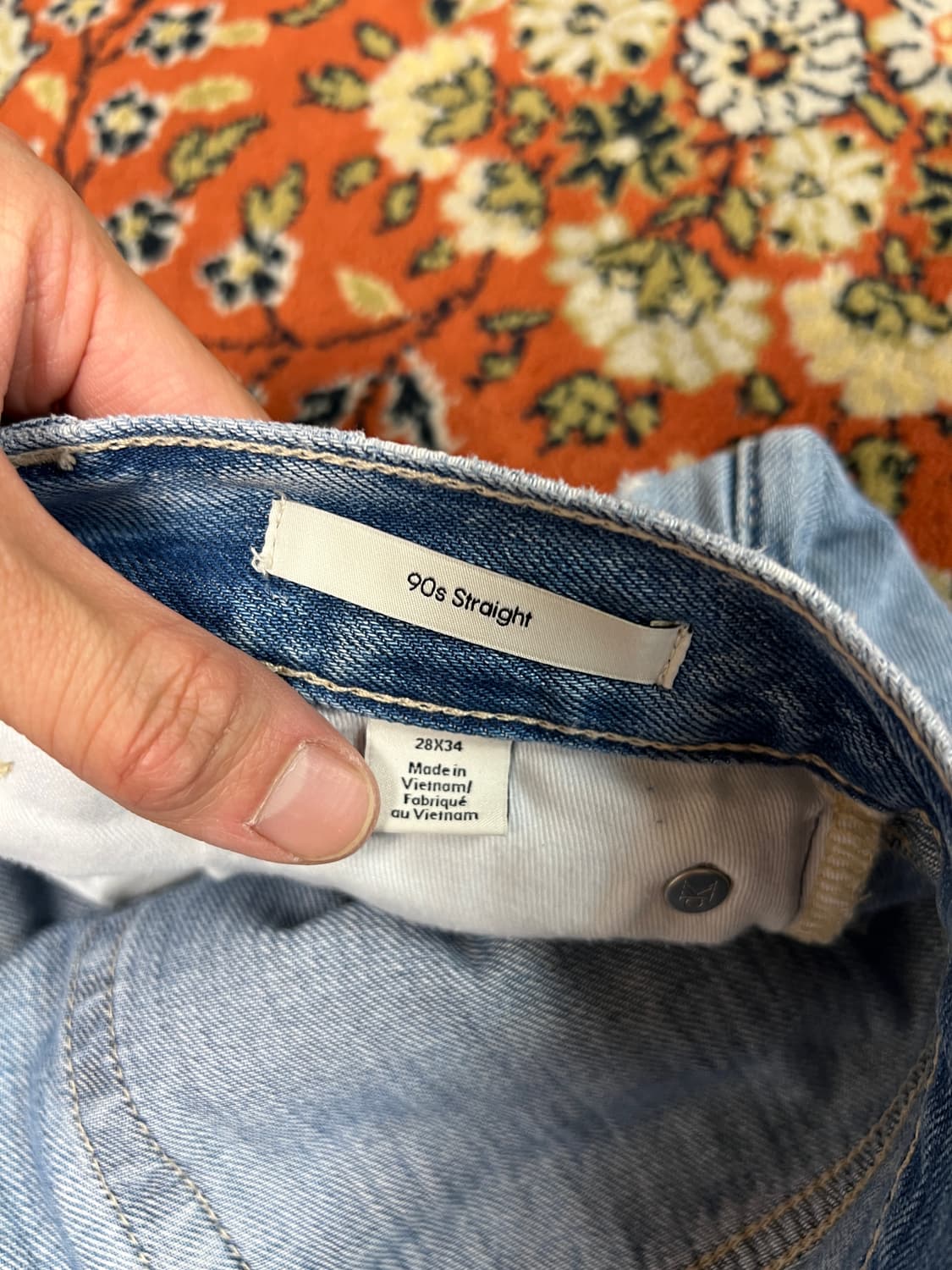 [28] 캘빈클라인 90s 스트레이트 연청 데님팬츠 상품이미지6