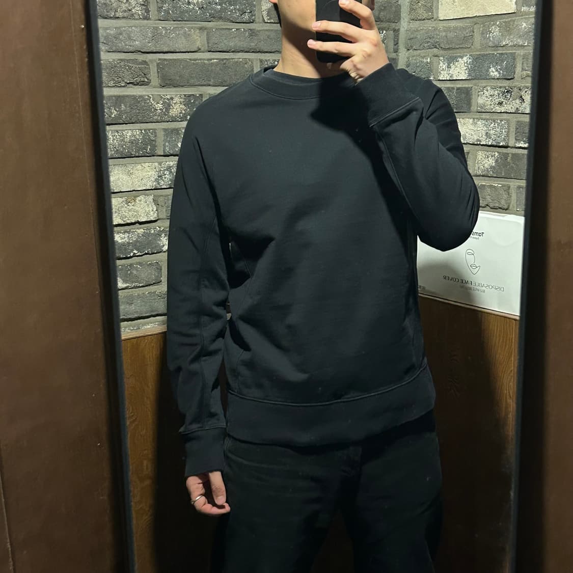 L) Y-3 요지야마모토 아디다스 블랙 스웻 맨투맨 상품이미지7