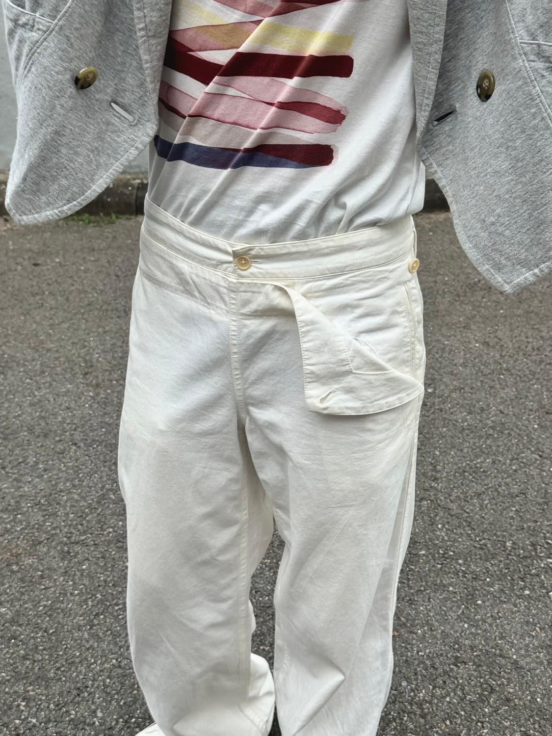 Japanese vtg white pants 상품이미지4
