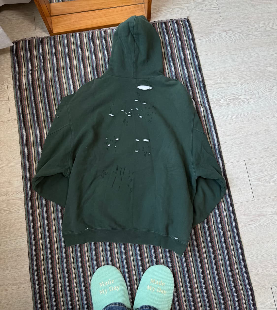 발렌시아가 디스트로이드 후드티 상품이미지3