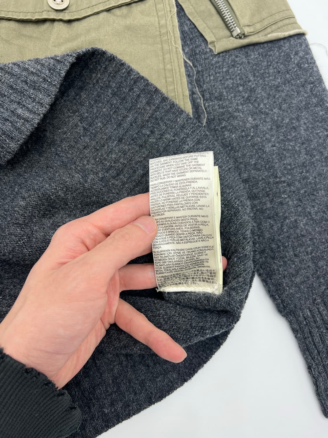 디젤 포켓 카라 니트 상품이미지6