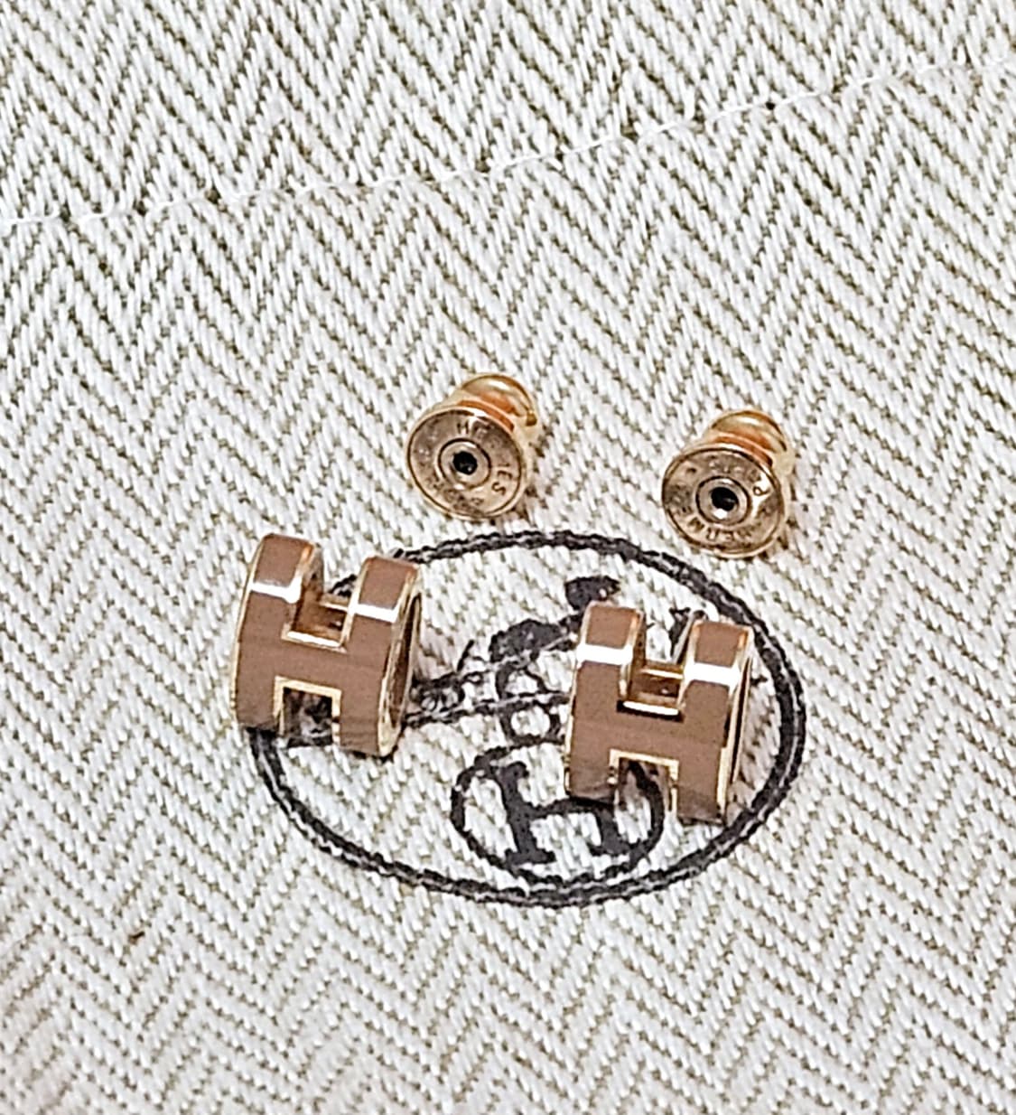 [최상급] 에르메스 팝아슈 미니 귀걸이 골드&뉴골드 [정품] 상품이미지1