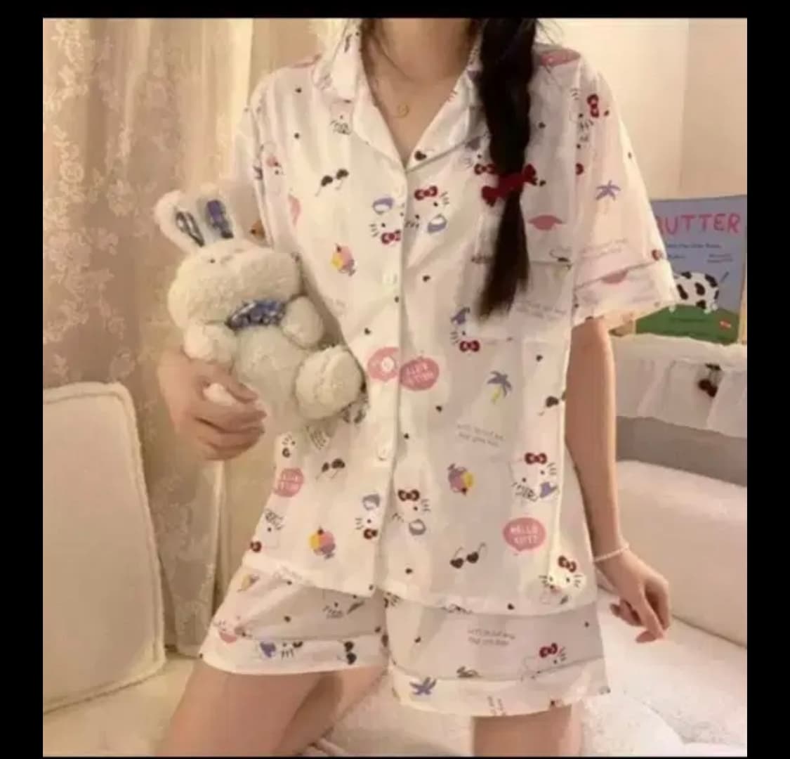 헬로키티 프린팅 여름 잠옷 상품이미지2