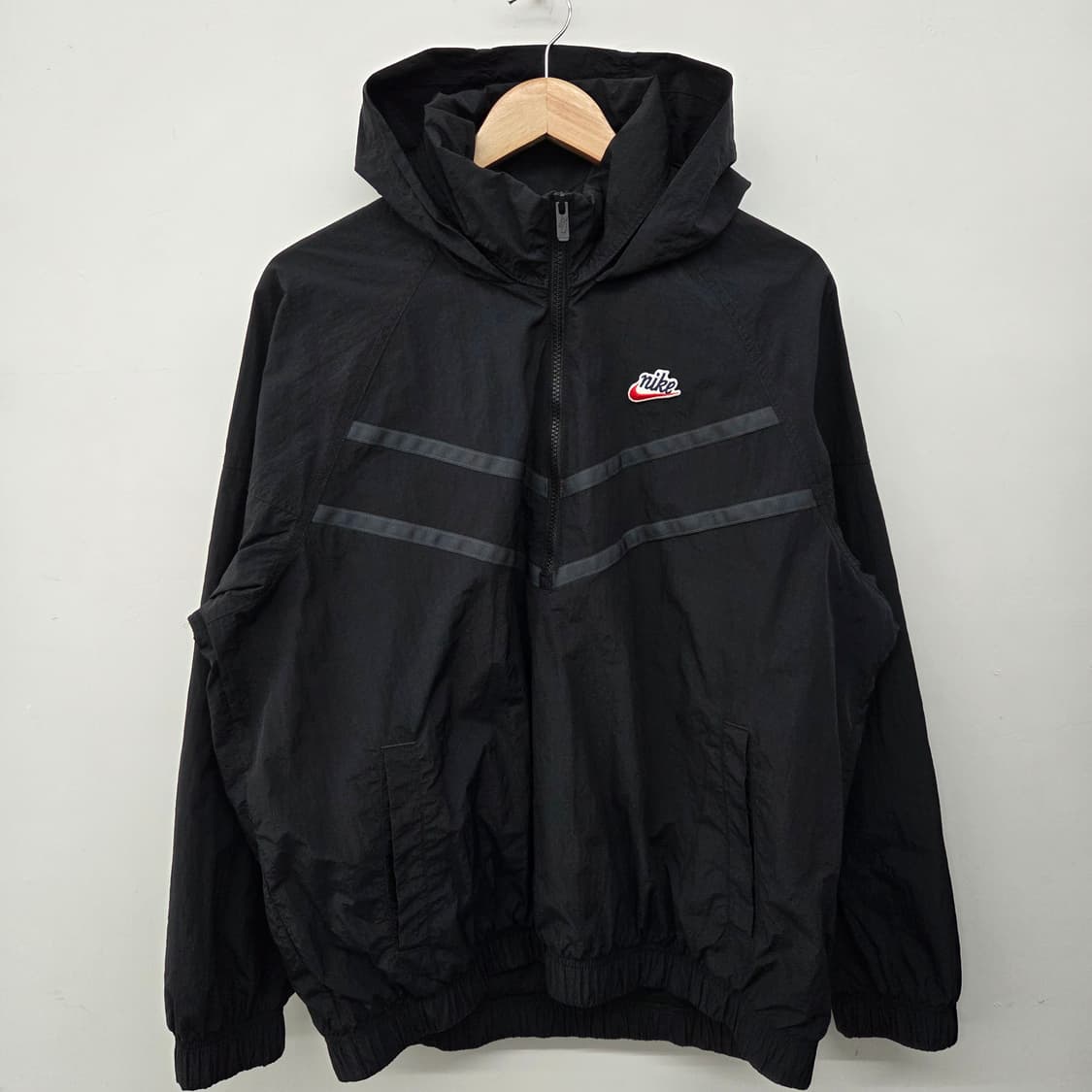 나이키 블랙 후드 바람막이 자켓 남L 상품이미지2