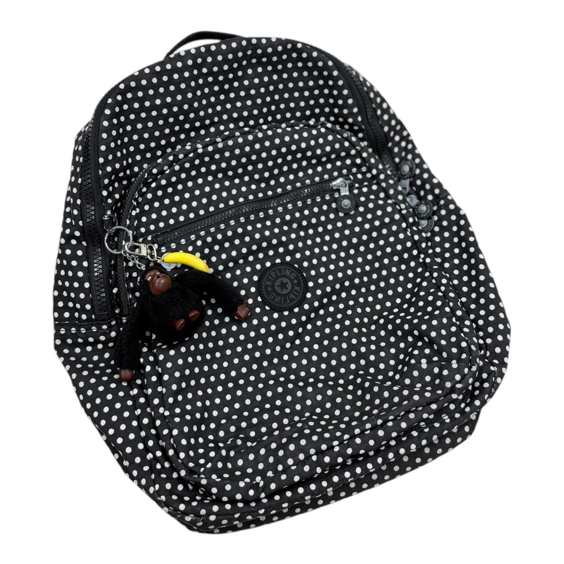 키플링 빈티지 모리걸 도트 땡땡이 폴카 패턴 백팩 가방 상품이미지2