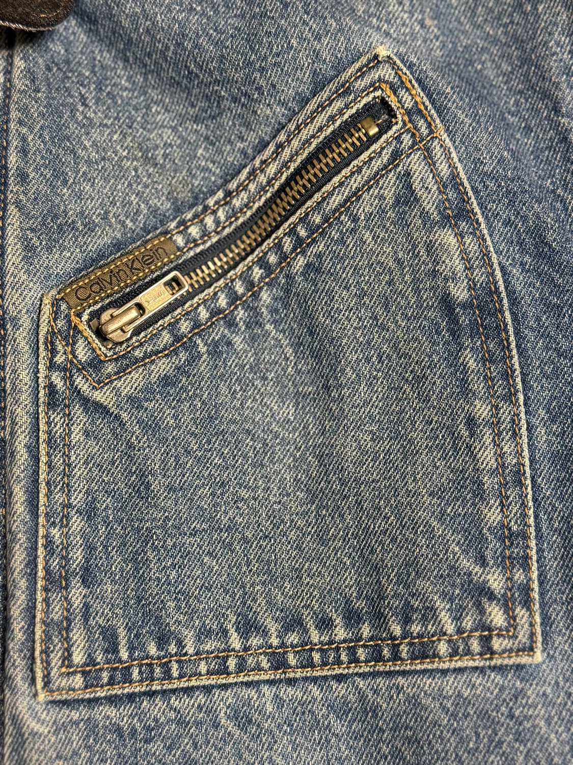 (L)캘빈클라인 데님 워크자켓 90s 상품이미지4