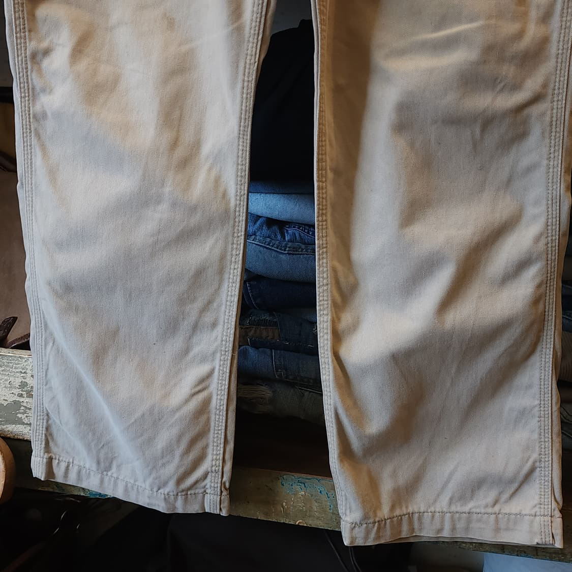 칼하트 싱글니 카펜터 워크팬츠 베이지 치노 코튼 릴렉스드 핏 36x30 상품이미지7