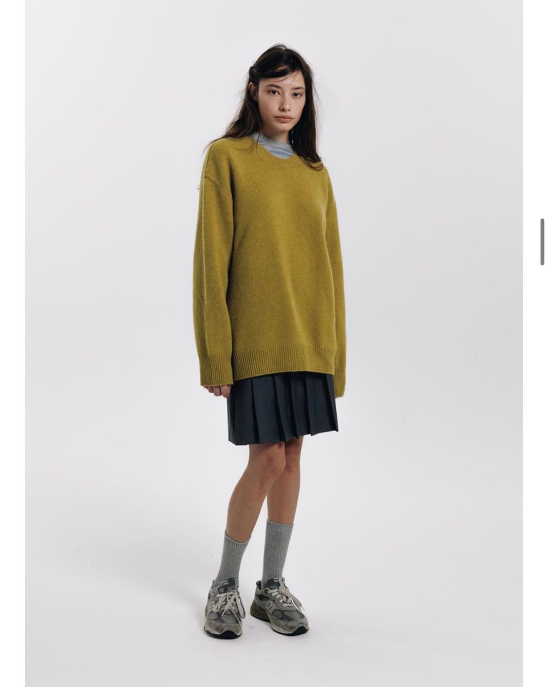 헤이그 haag a round knit olive 상품이미지3