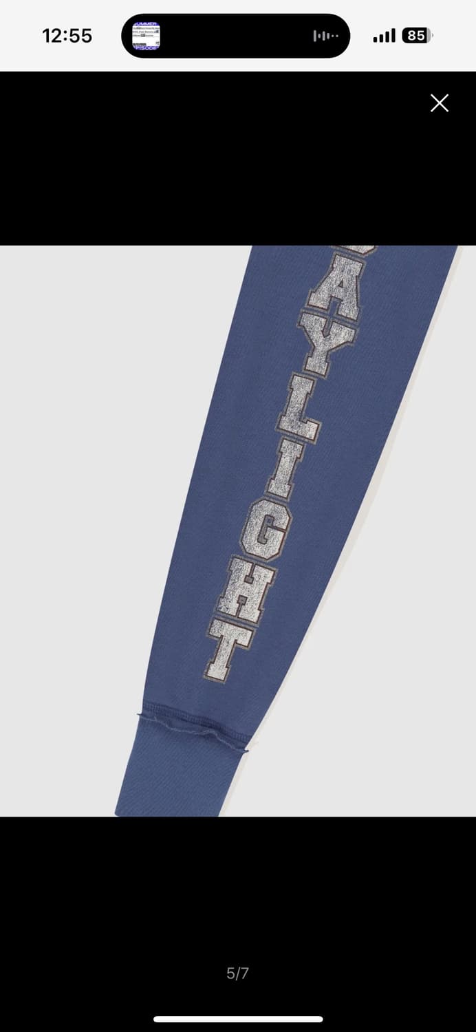 SUNLOVE W 72TOUR Zip Up Hoodie Blue 상품이미지5