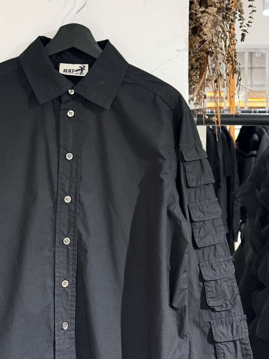 하이 스포팅 기어 블랙 멀티 카고 오버핏 셔츠 상품이미지3