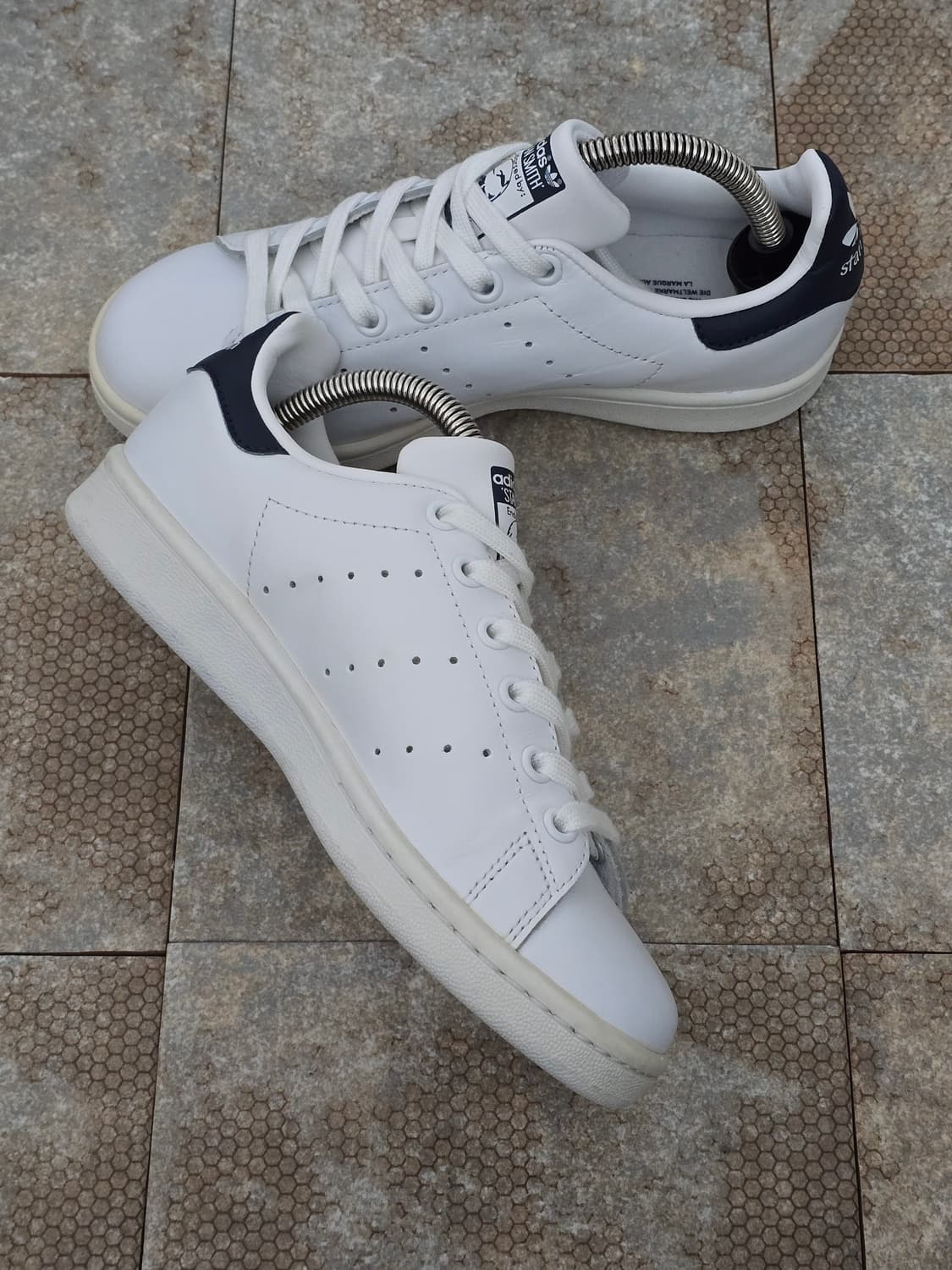 (220)아디다스 스탠스미스 화이트 네이비 상품이미지4