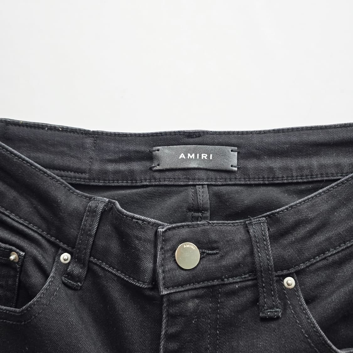 아미리 청바지 흑청 스판 데님 사이즈30 R4320 상품이미지5